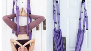 Fitness Hip Stretch Yoga Belt Inverted Rope Pull Stretch Belt Split Lower Waist Trainer