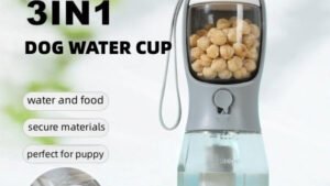 Dog Water Cup Drinking Food Garbage Bag Three-in-one Portable Small Multi-functional Pet Cups Pets Supplies