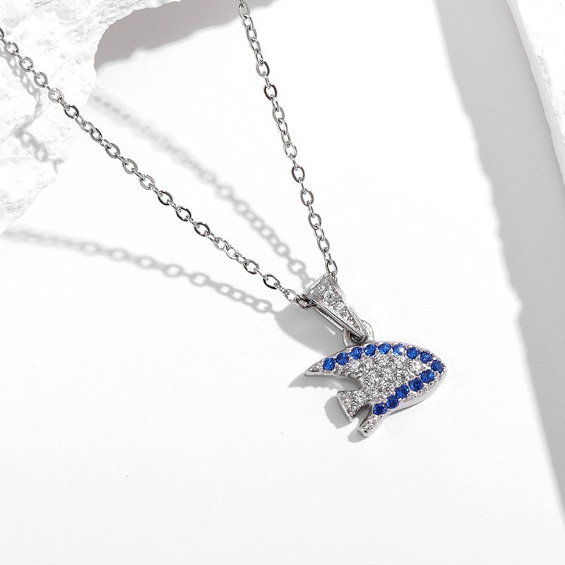 Strong Color Retention 18K Gold Ocean Series Pendant Gold Necklace - Image 4