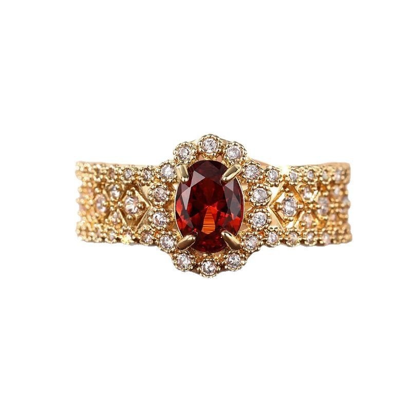 Retro Affordable Luxury Personality Inlaid Zircon Fashion Single Ring - Image 4