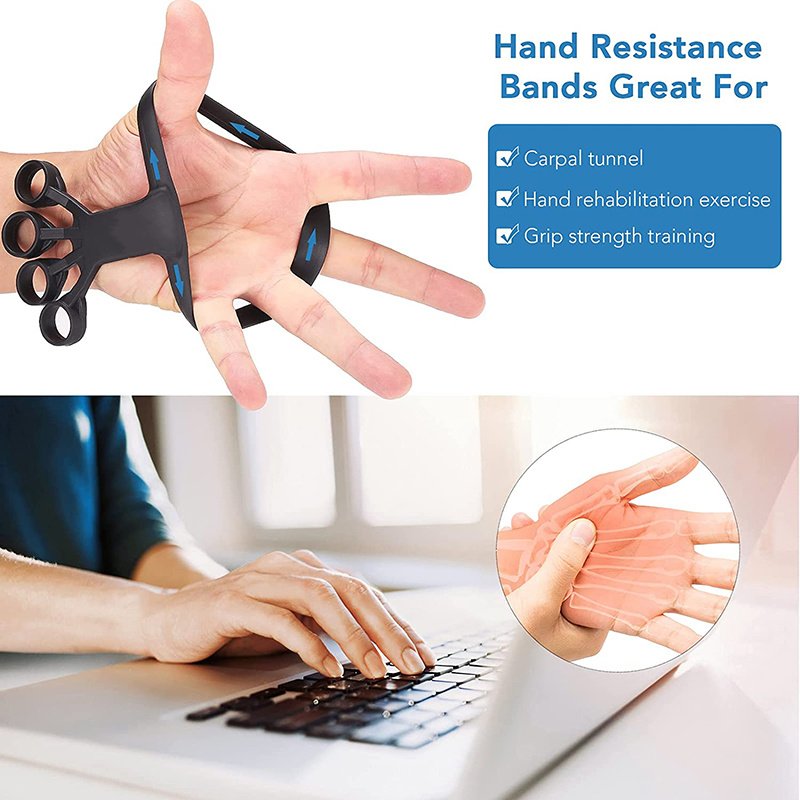 Silicone Grip Device Finger Exercise Stretcher Arthritis Hand Grip Trainer Strengthen Rehabilitation Training To Relieve Pain - Image 3