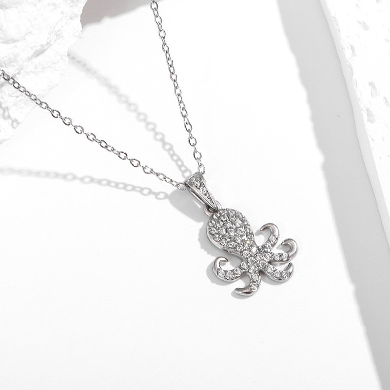 Strong Color Retention 18K Gold Ocean Series Pendant Gold Necklace - Image 9