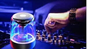 Portable Speakers Bluetooth Column Wireless Bluetooth Speaker Powerful Bass Radio with Variable Color LED Light