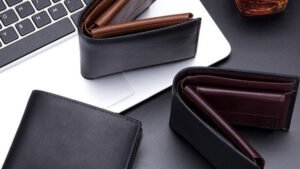 Men's Short Wallet Genuine Leather Trifold Wallet