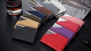 Aluminum creative business card holder