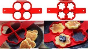 Silicone Non Stick Fantastic Egg Pancake Maker Ring Kitchen Baking Omelet Molds Flip Cooker Egg Ring Mold