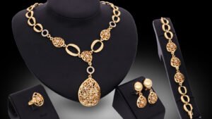 Jewelry Fashion Necklace Earrings Bracelet Ring Four Piece Jewelry Set
