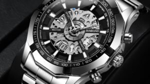 Men's Waterproof Luminous Casual Business Mechanical Hollow Dried Shrimp Wrist Watch