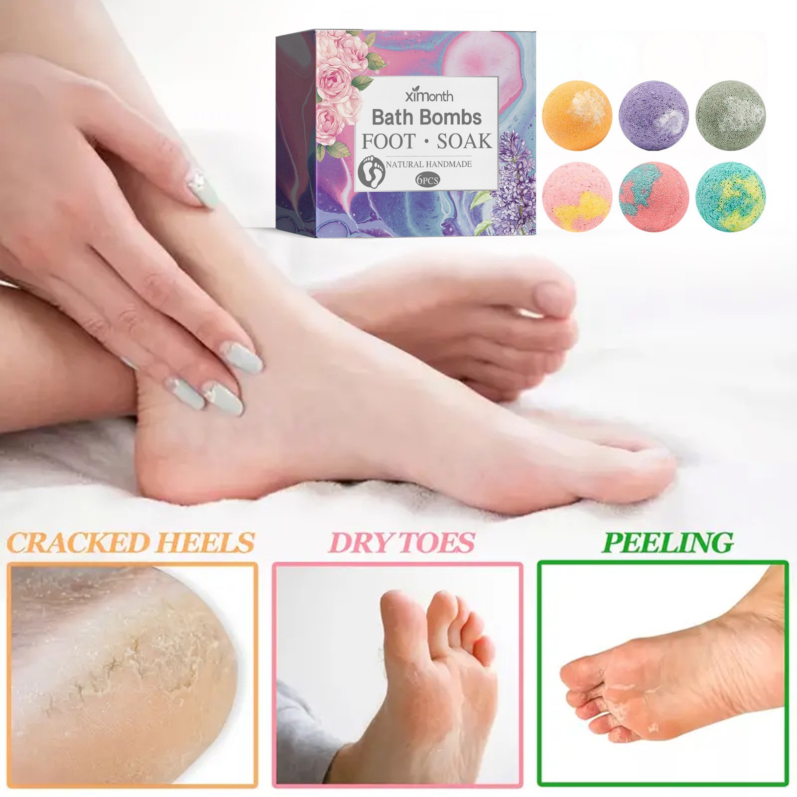 Repair Heel Crack Peeling Moisturizing Foot Care Ball - Image 3