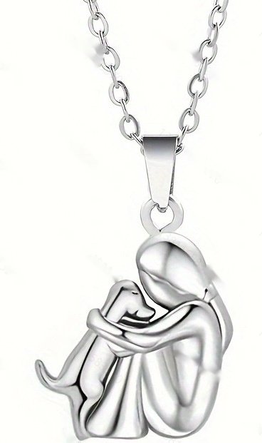 Fashionable And Creative Little Girl Hug Kitty Necklace - Image 4