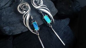 Geometric Inlaid Square Zircon Fashion Long Tassel Women's Earrings