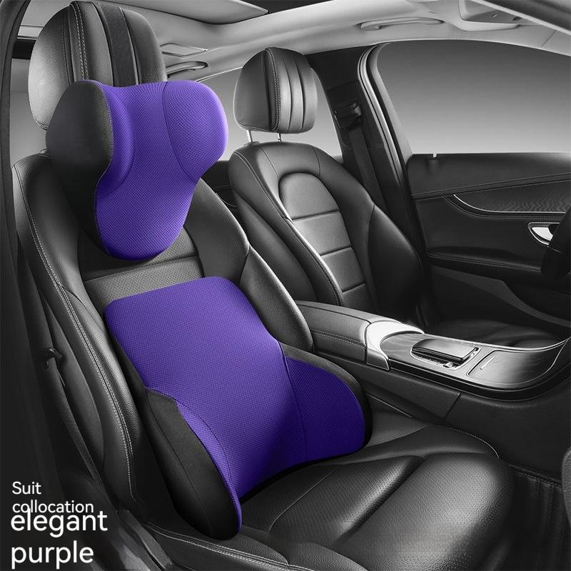 Memory Foam Three-dimensional Hydrophobic Lumbar Support Pillow Oil-proof Light Luxury Comfortable Breathable Car Automotive Headrest - Image 5