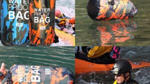Outdoor Waterproof Bag Camouflage Polyester Double Shoulder Waterproof Bag Portable Beach Backpack