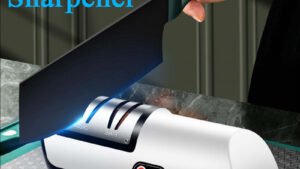 USB Rechargeable Electric Knife Sharpener Automatic Adjustable Kitchen Tool For Fast Sharpening Knives Scissors And Grinders Gadgets