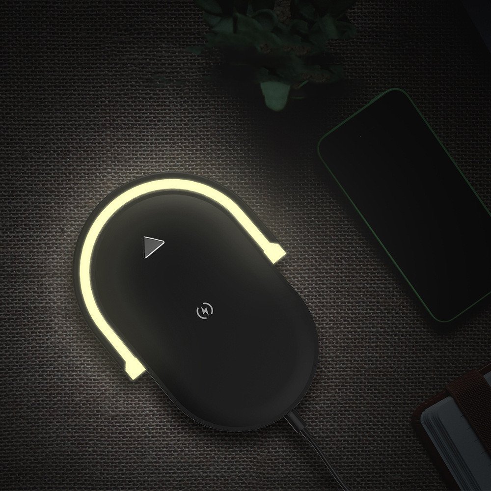 3 In 1 Foldable Wireless Charger Night Light Wireless Charging Station Stonego LED Reading Table Lamp 15W Fast Charging Light - Image 8