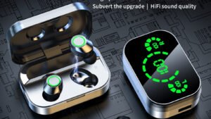 YD03 Wireless Bluetooth-compatible Headset TWS Large Screen Smart Digital Display In Ear Breathing Light