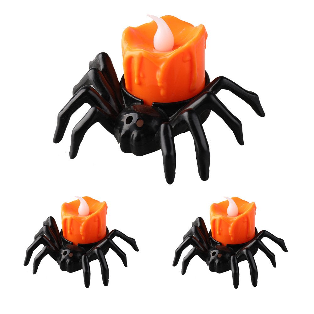 Halloween Festival Atmosphere Creative Halloween Spider Candlestick Ornaments - Image 4