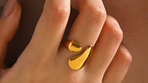 Stainless Steel Shaped Ring Hip Hop