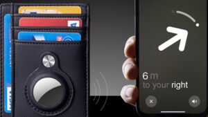 AirTag Wallet Anti Theft Bullet Card Bag Multi-functional Rfid Card Holder Men's Leather Slim Wallets For Airtag Air Tag