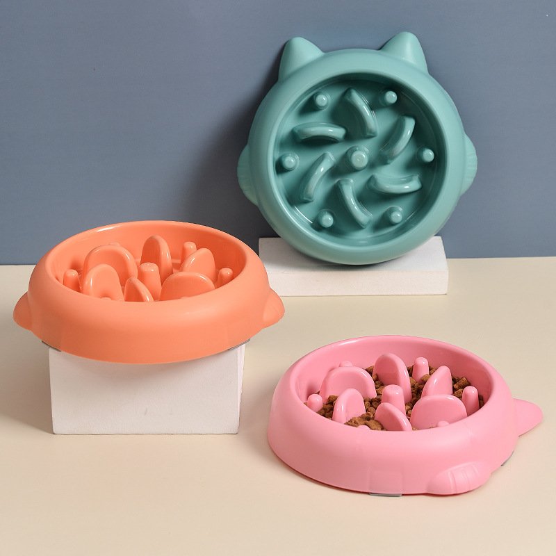 Pet Dog Cat Slow Feeder Bowls Anti Choking Slow Feeder Dish Bowl Home Dog Eating Plate Anti Gulping Bowl Supplies - Image 6