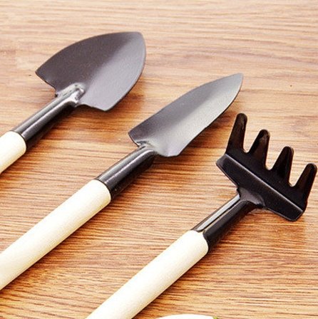 3 Pcs/set Mini Spade Shovel Harrow Flowerpot Tools - Image 3