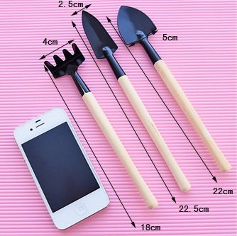 3 Pcs/set Mini Spade Shovel Harrow Flowerpot Tools - Image 4