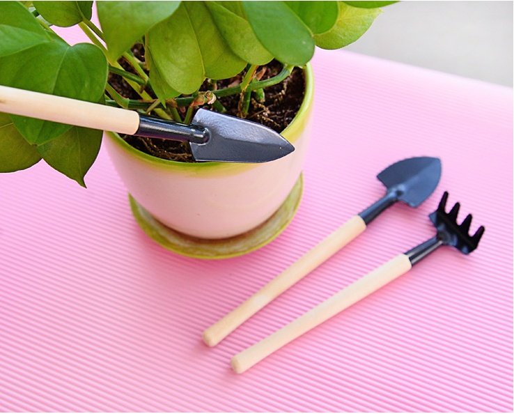 3 Pcs/set Mini Spade Shovel Harrow Flowerpot Tools - Image 2