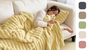 Soft Wind Bubble Velvet Blanket Warm Solid Rabbit Fur Blankets Double-sided Thickening Cover Throw Warm Fur Blanket