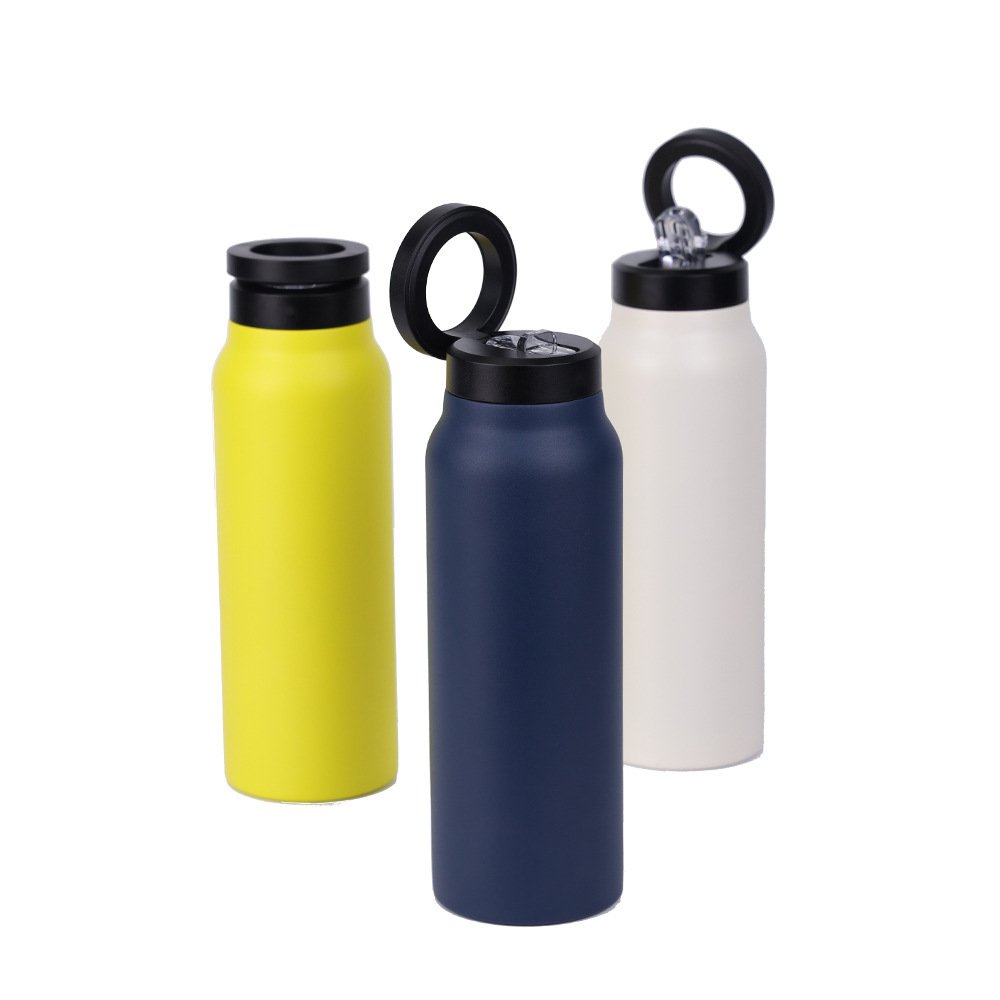 304 Stainless Steel Vacuum Cup Creative Magnetic Water Cup Insulated Sports Water Bottle With Straw Outdoor Insulated Water Mug With Magnetic Phone Holder - Image 8