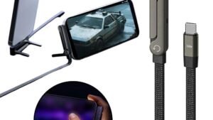 Fast Charging Foldable Bracket Data Cable 2-in-1 Data Wire Foldable Phone Tablet Stand Type-C To Type-C USB-A To Type-C