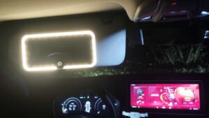 Car Sun Visor With Light Led Make-up Mirror