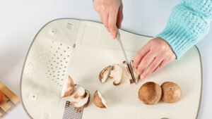 Multifunctional Cutting Board Foldable Ginger Knife For Draining Water