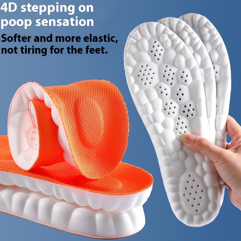 4D Cloud Technology Pu Massage Instep Insole High Elastic Shock Absorption - Image 7