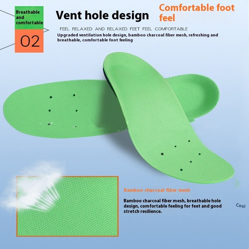 Flat Foot Correction Sports Pu Shock Absorption Insole Military Training Support Arch - Image 4