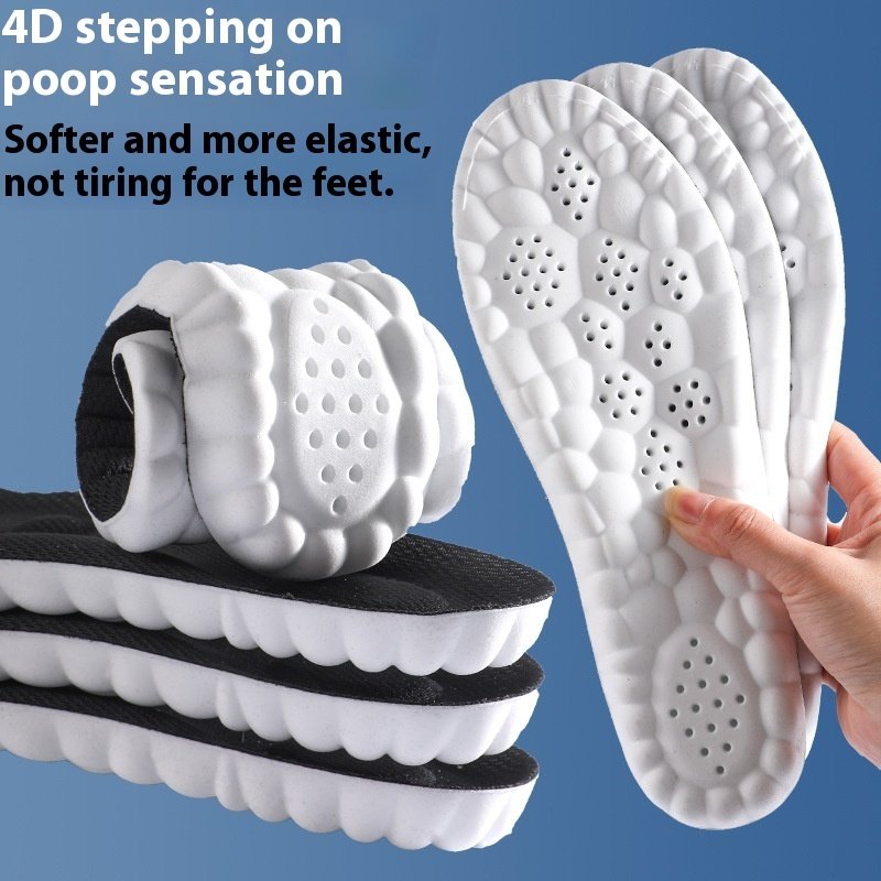 4D Cloud Technology Pu Massage Instep Insole High Elastic Shock Absorption - Image 8