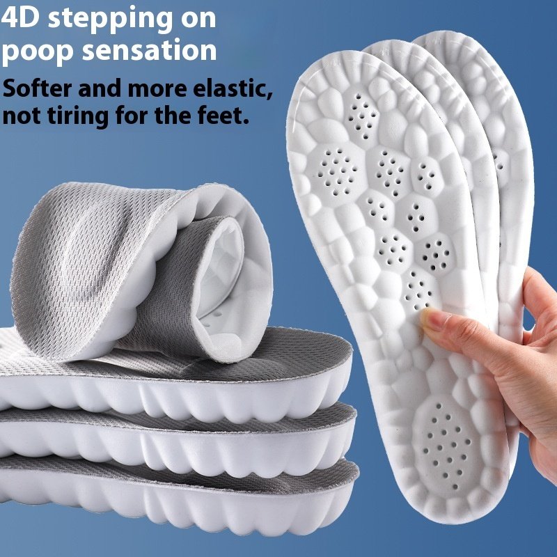 4D Cloud Technology Pu Massage Instep Insole High Elastic Shock Absorption - Image 9