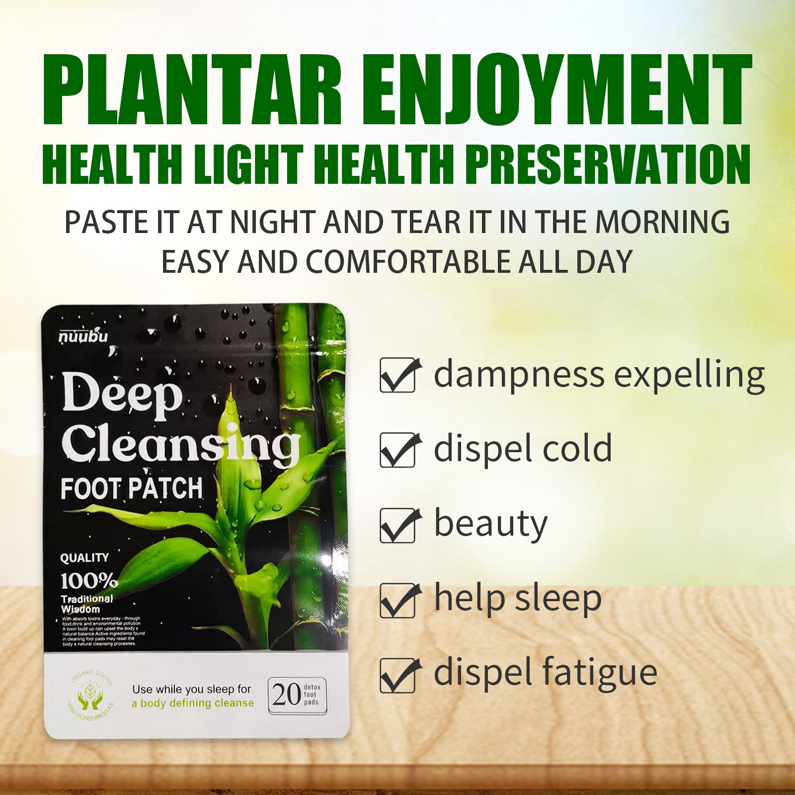 Natural Foot Patch Relieves Body Pressure - Image 3
