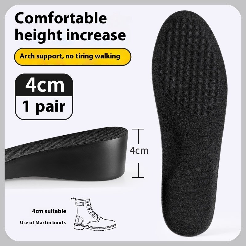 Male Invisible Shock-absorbing Inner Height Increasing Insole - Image 3