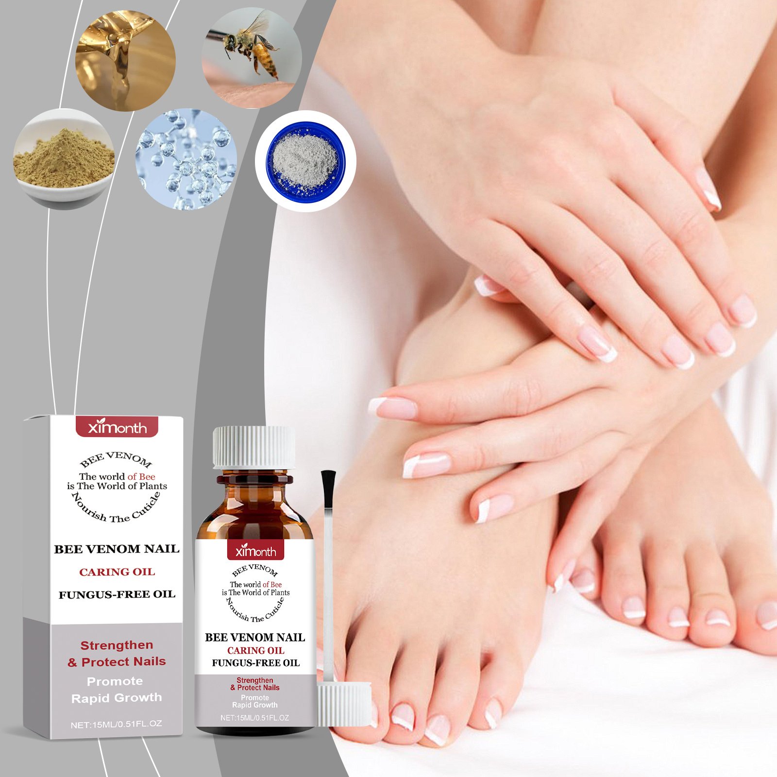 Nail Care Essence, Toe Nails Cleansing, Nourishing, Nourishing And Repairing Manicure Care - Image 4