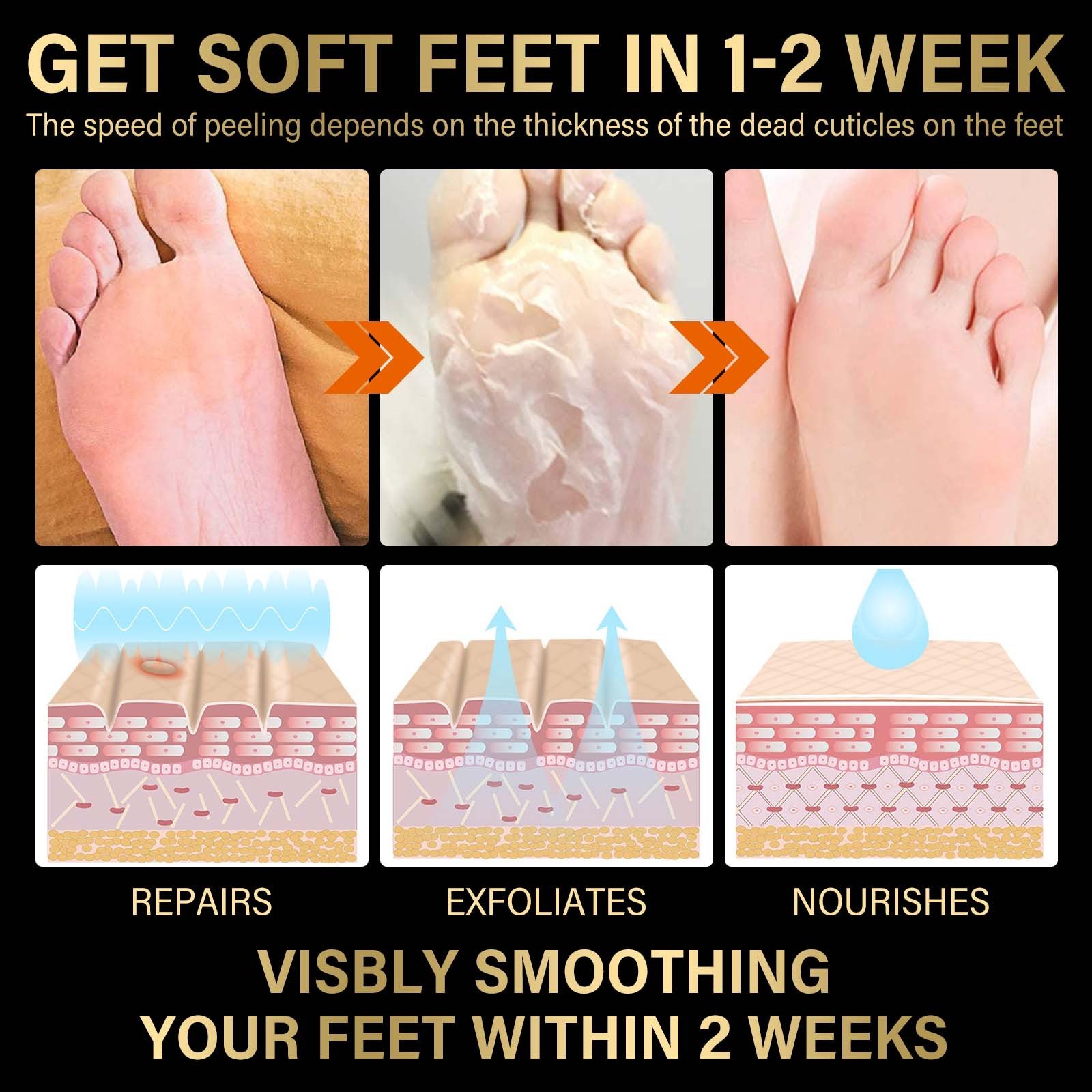 Lavender Exfoliating Foot Mask Exfoliating Foot Care Hydrating, Hydrating, Anti-chapping And Moisturizing Skin - Image 5