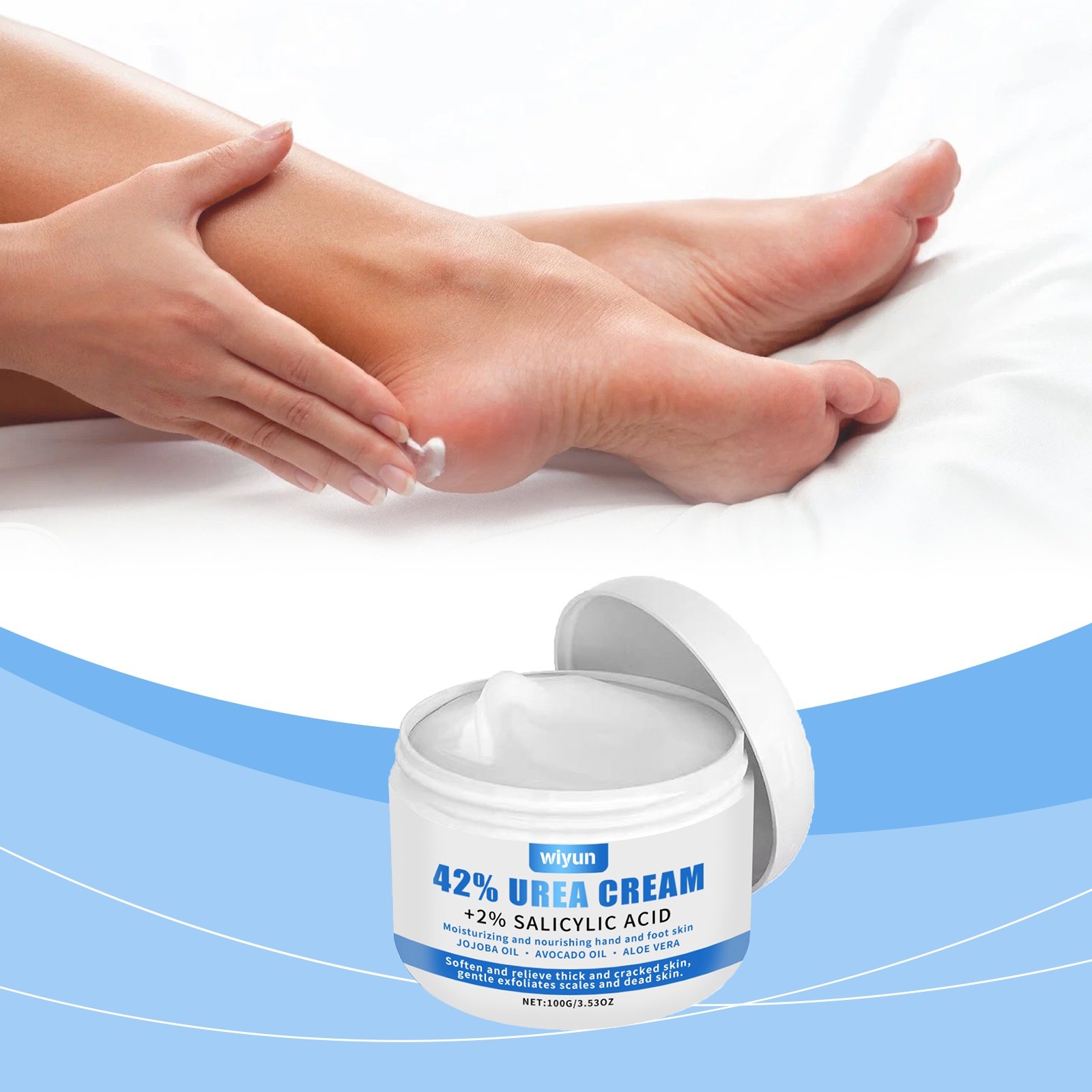 Urea Moisturizing Foot Repair Cream, Moisturizing Foot Moisturizing Hydrating Urea Foot Cream Tender Care - Image 3