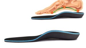Black EVA Flat Foot Correction Insole