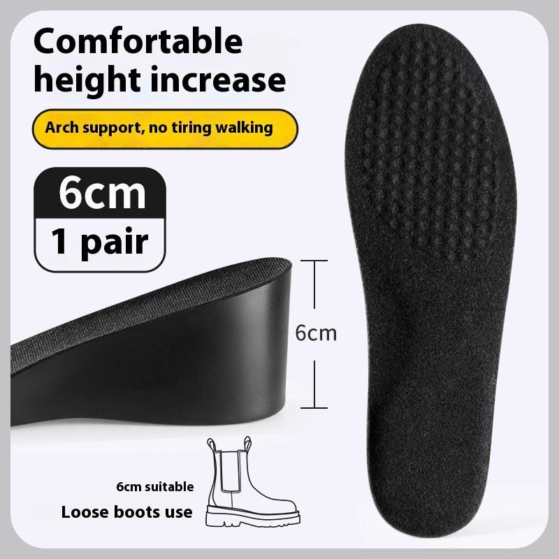 Male Invisible Shock-absorbing Inner Height Increasing Insole - Image 7