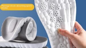 4D Cloud Technology Pu Massage Instep Insole High Elastic Shock Absorption