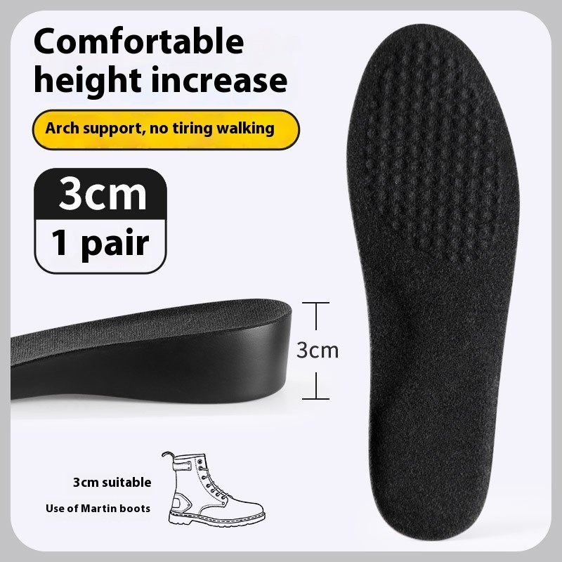 Male Invisible Shock-absorbing Inner Height Increasing Insole - Image 4