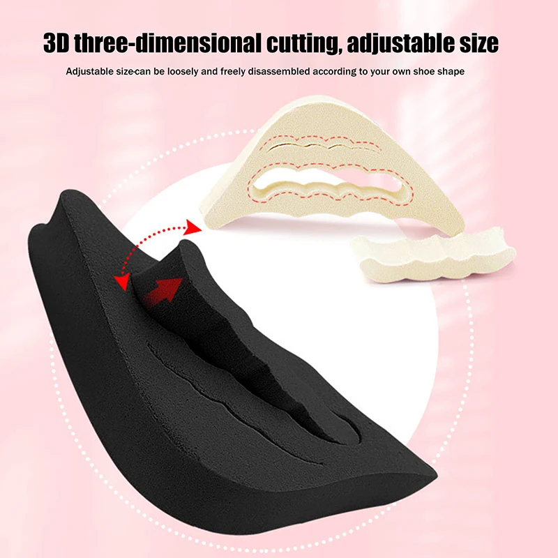 Memory Foam Toe Plug Soft Half Insoles Reusable Toe Sponge Filler Insert For Shoes Adjustable Too Big Foot Brace Pads Unisex - Image 3