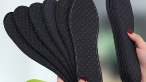 Men Bamboo Charcoal Deodorant Insoles Mesh Breathable Absorb-Sweat Shoe Pads Running Sport Shock-Absorbing Insert Cushions 1Pair