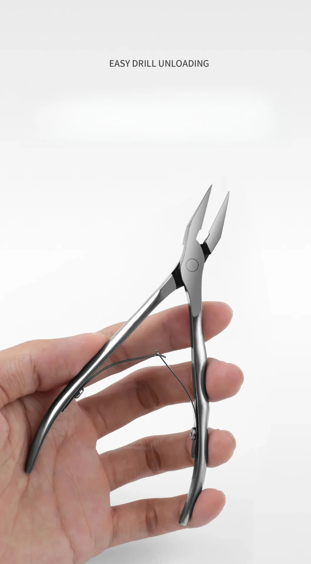 1Pc Straight Blade Toenail Nail Clippers Trimming Thick Ingrown Toenails Rhinestone Remover Nail Art Cuticle Nipper Nail Tools - Image 8