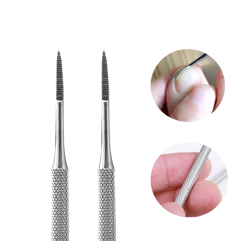 Toe Nail File Foot Nail Care Hook Ingrown Double Ended Ingrown Toe Correction Lifter File Manicure Pedicure Toenails Clean Tool