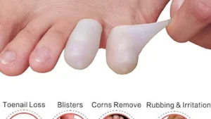 2Pcs Silicone Gel Little Toe Tube Corns Blisters Corrector Pinkie Protector Gel Bunion Toe Finger Protection Gel Sleeve